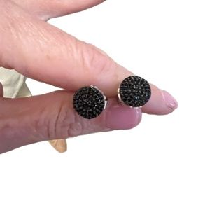 Alexis Bittar Black Stud Earrings